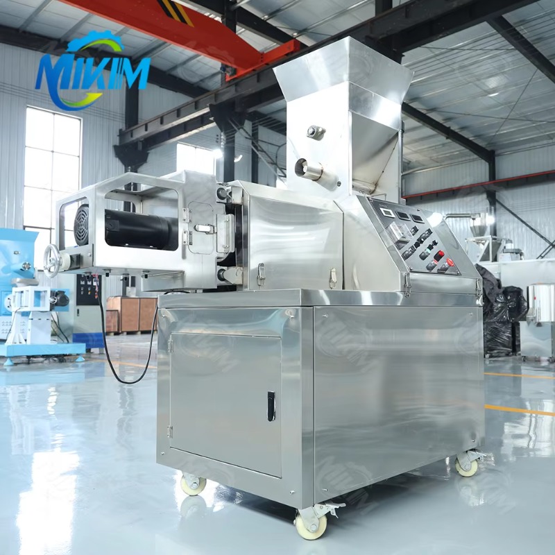 Food Snacks Making Machine - เครื่องอัดรีดแบบสกรูคู่ MIKIM ราคาเครื่องทำขนมขบเคี้ยวข้าวโพดอบกรอบ เครื่องทำขนมพัฟ