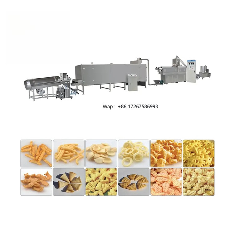 Food Snacks Making Machine - เครื่องผลิตขนมขบเคี้ยวแบบอเนกประสงค์คุณภาพสูงสำหรับแป้งสาลี ข้าวโพด ขนมพอง ชีส พร้อมจำหน่าย