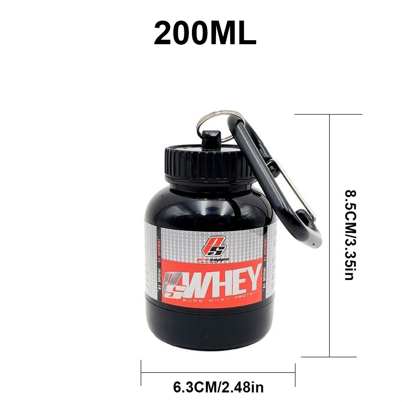 Protein Bar Box - 100/200ml แบบพกพาโปรตีนผงอาหารเสริมคอนเทนเนอร์น้ําหนักเบา LeakProof ขวด