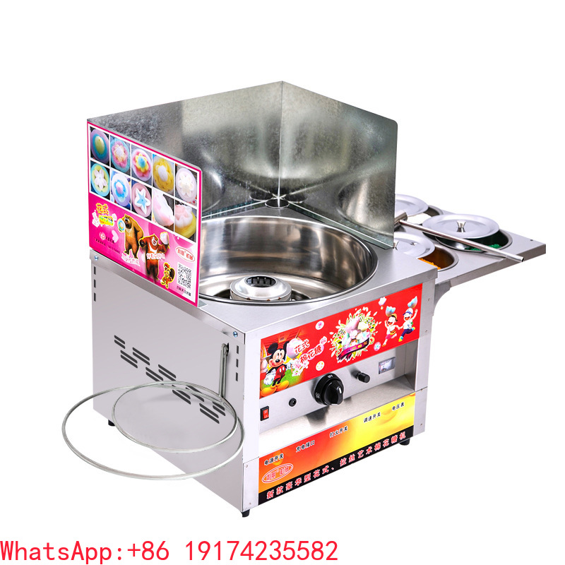 Food Snacks Making Machine - เครื่องลูกอมสายไหมแก๊ส เครื่อง Candy Floss เชิงพาณิชย์ เครื่องทําขนมสายไหมอัตโนมัติสําหรับอาหารว่าง