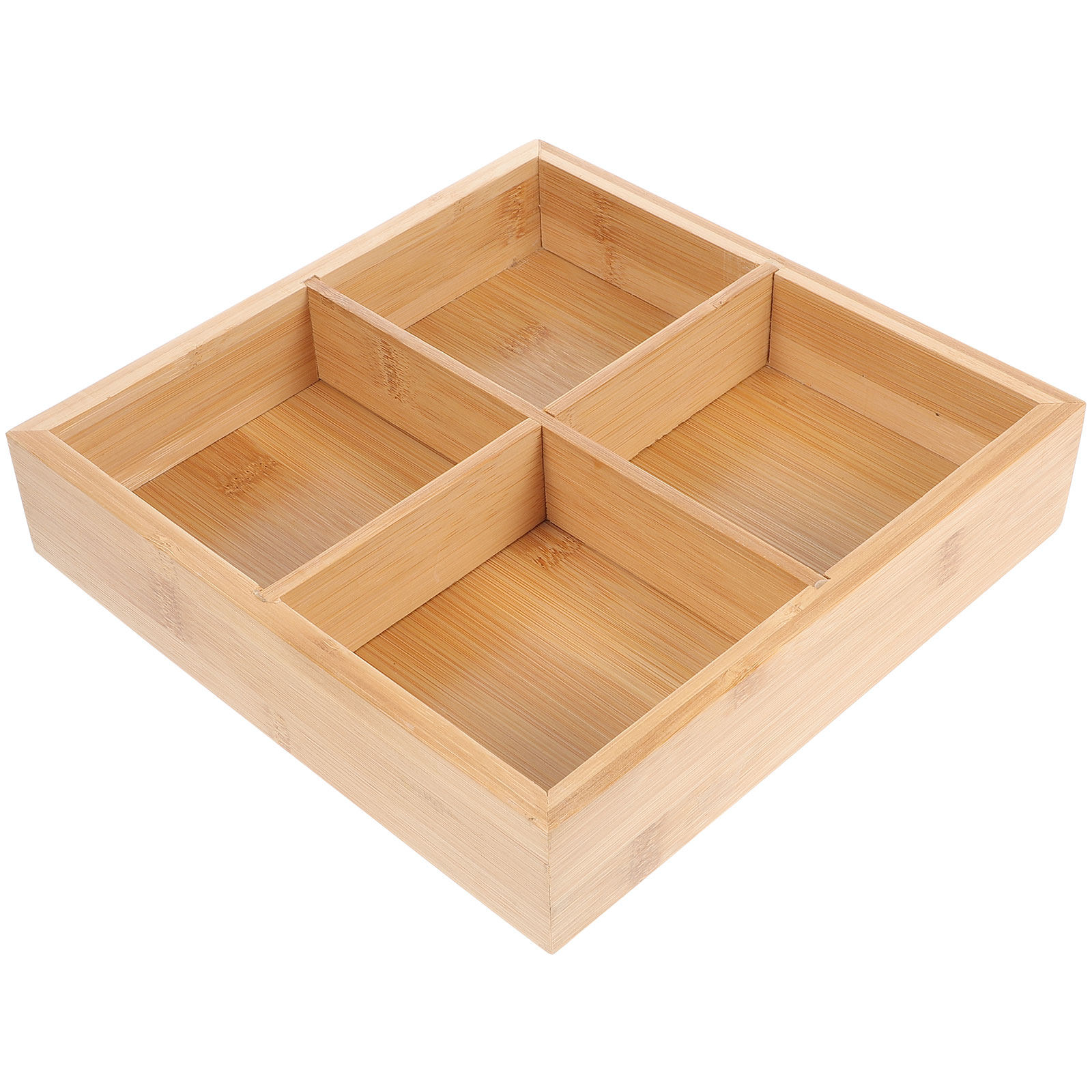 ถาดเสิร์ฟไม้ไผ่พร้อม 6 ช่องสำห - Food Snacks Party บทวิจารณ์และราคา