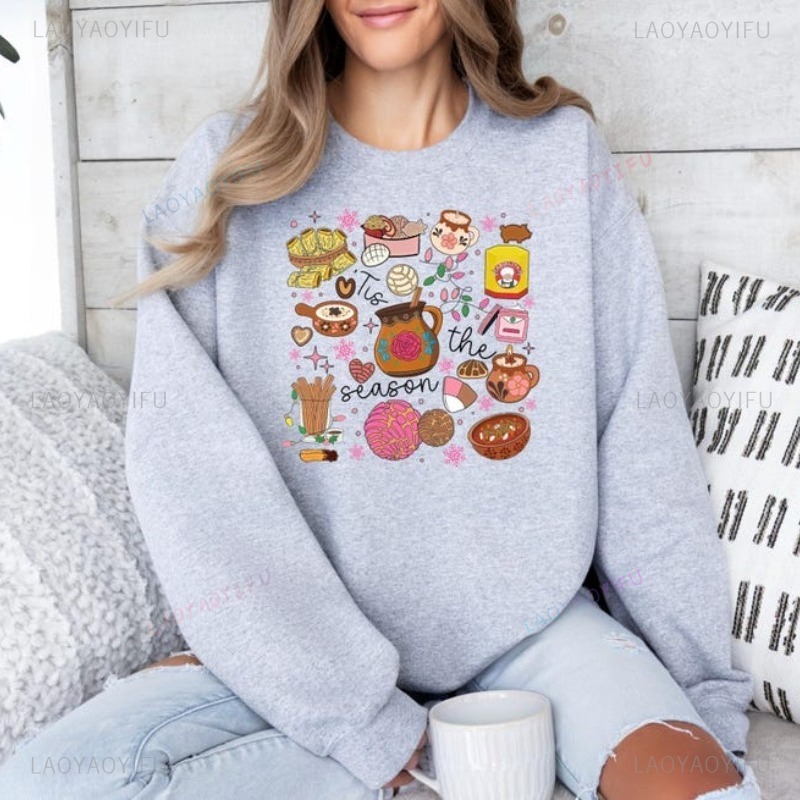 เสื้อฮู้ดคริสต์มาสสไตล์เม็กซิก - Xmas Food Snacks บทวิจารณ์และราคา