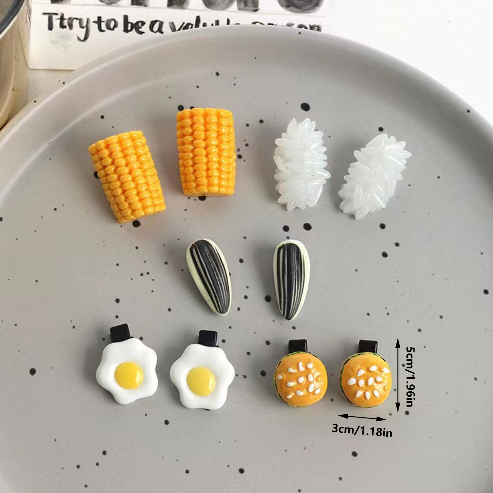 ชุดกิ๊บติดผมรูปอาหารจิ๋ว ดีไซน - Food Snacks Party บทวิจารณ์และราคา