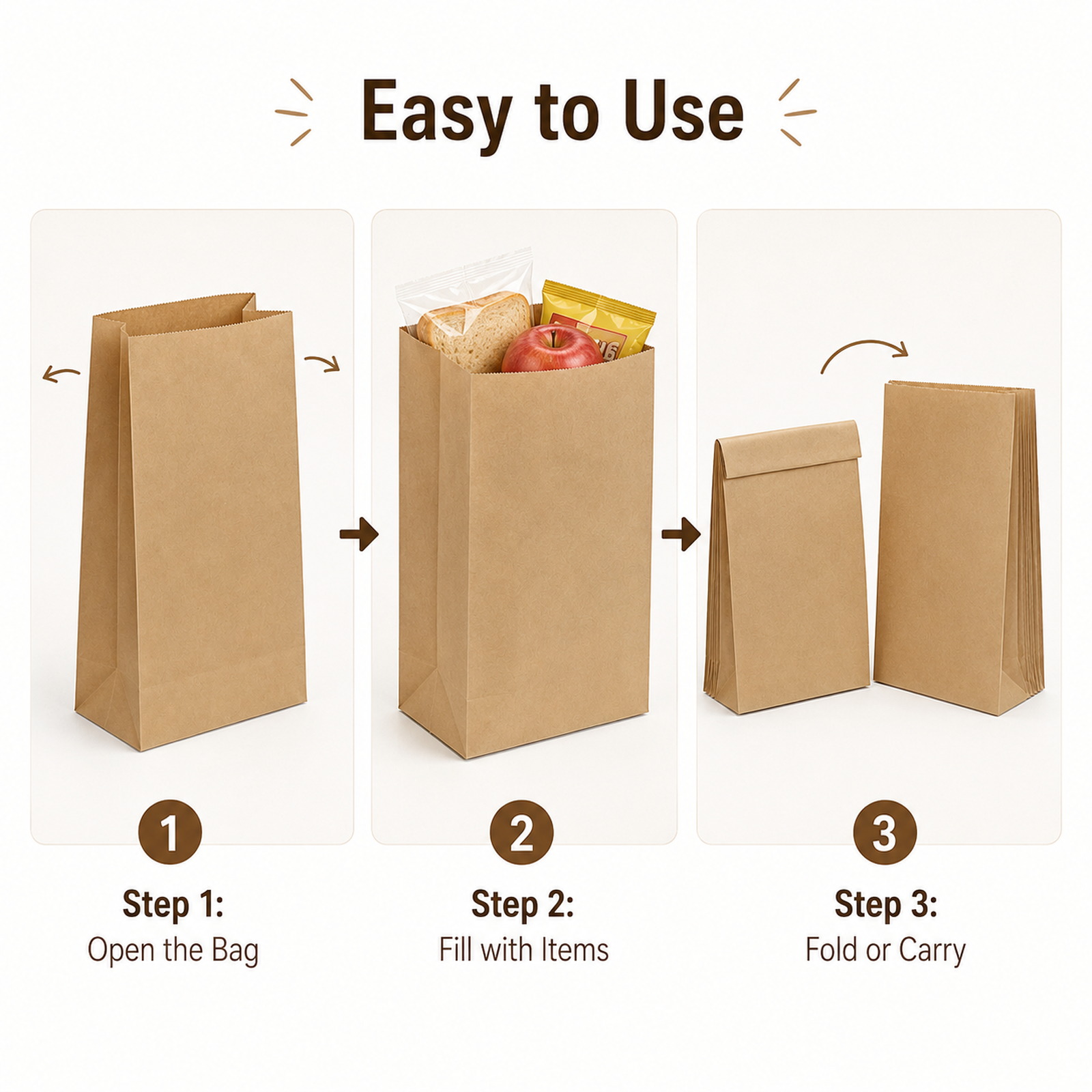 ถุงกระดาษคราฟท์สีน้ำตาลรักษ์โล - Food Snacks Party บทวิจารณ์และราคา