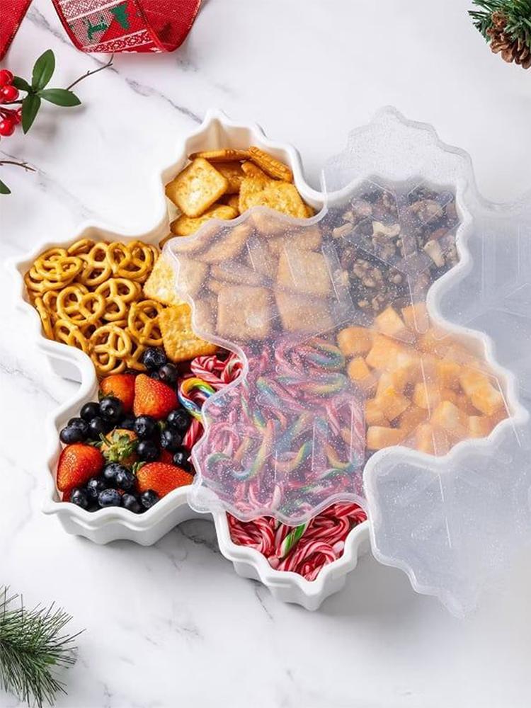 ถาดขนมแบบพกพา กล่องจัดระเบียบอ - Food Snacks Party บทวิจารณ์และราคา