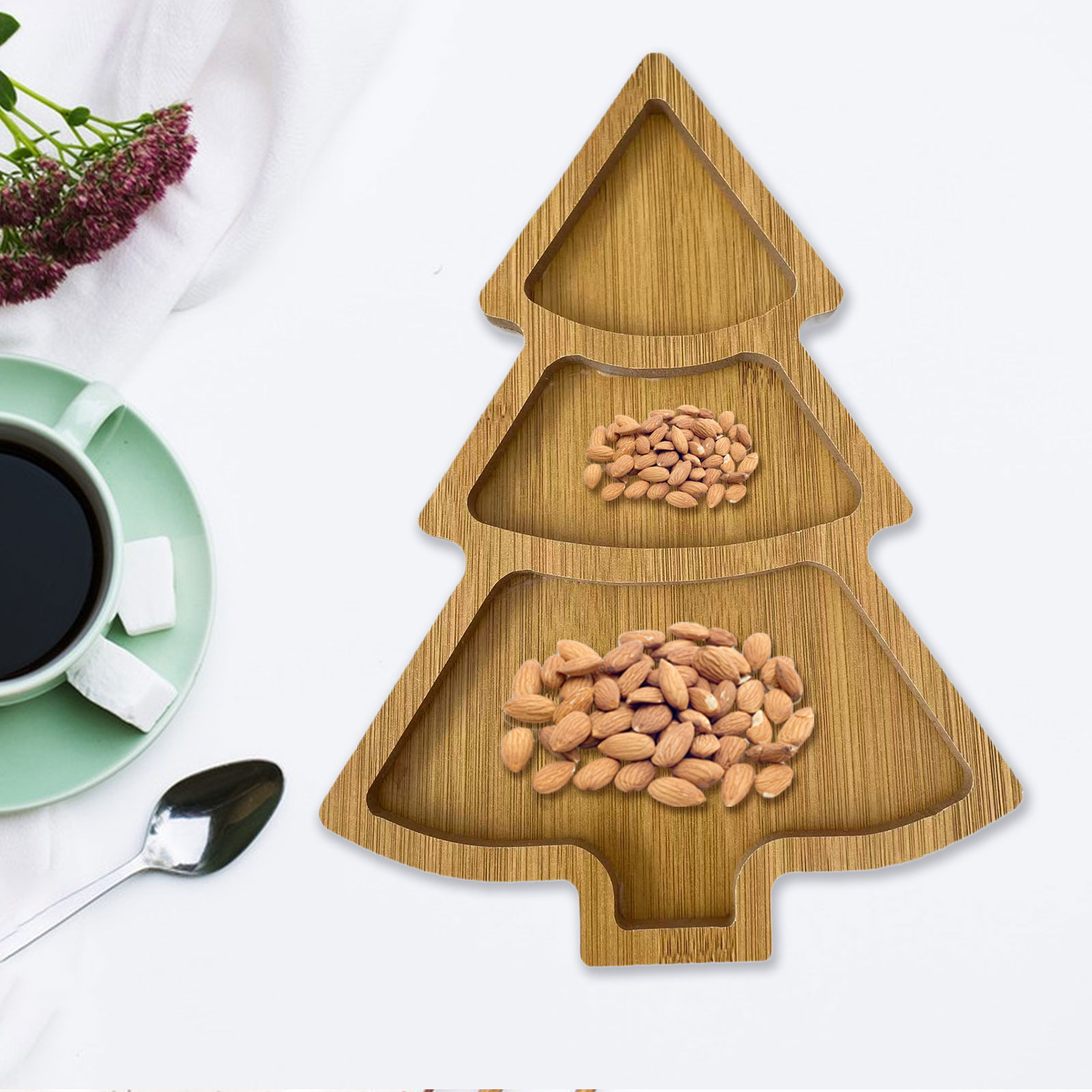 ต้นคริสต์มาสรูปถาดเสิร์ฟเสิร์ฟ - Xmas Food Snacks บทวิจารณ์และราคา
