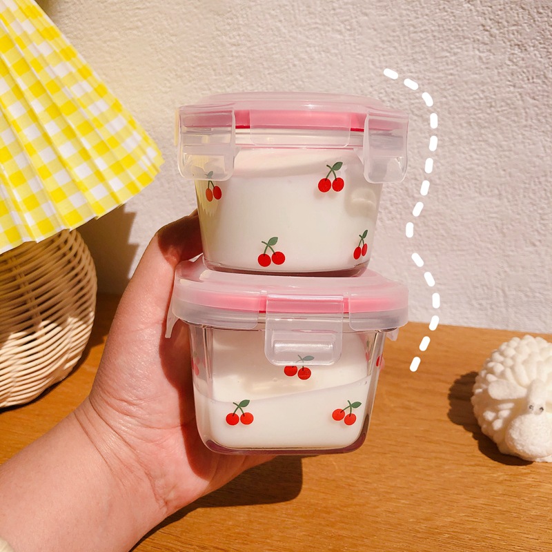 กล่องเล็กปิดผนึกลายเชอร์รี่เกา - Korean Food Snacks บทวิจารณ์และราคา