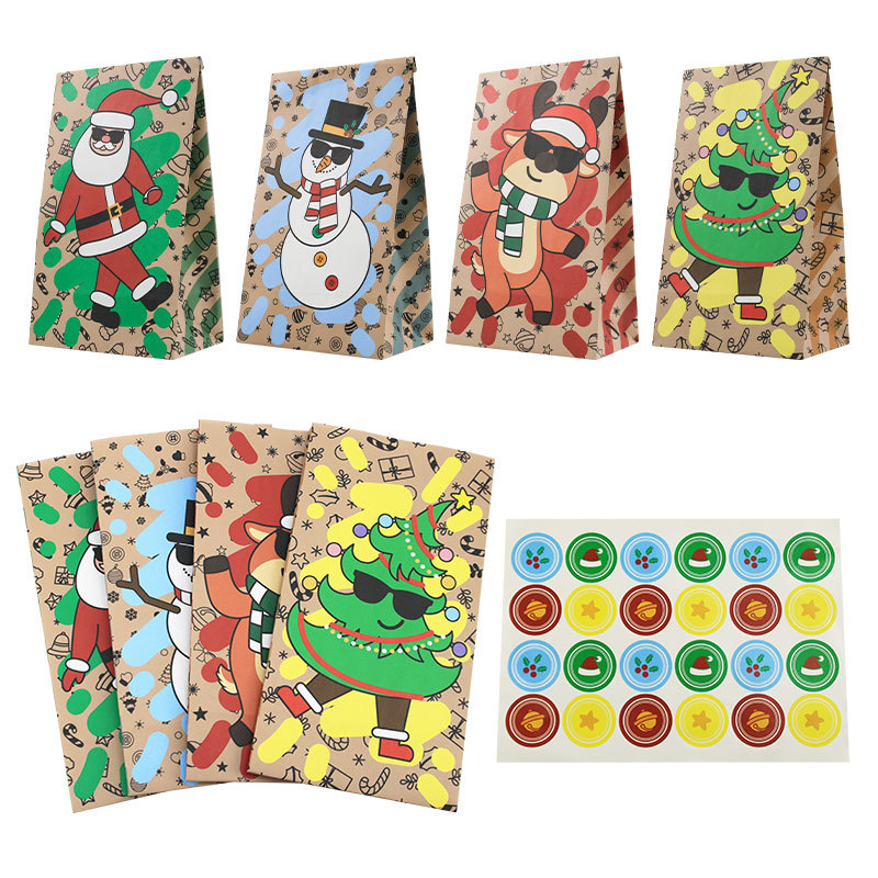 ถุงกระดาษคริสต์มาส 24 ชิ้น ถุง - Xmas Food Snacks บทวิจารณ์และราคา
