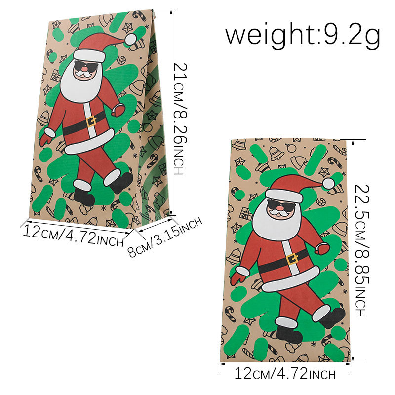ถุงกระดาษคริสต์มาส 24 ชิ้น ถุง - Xmas Food Snacks บทวิจารณ์และราคา