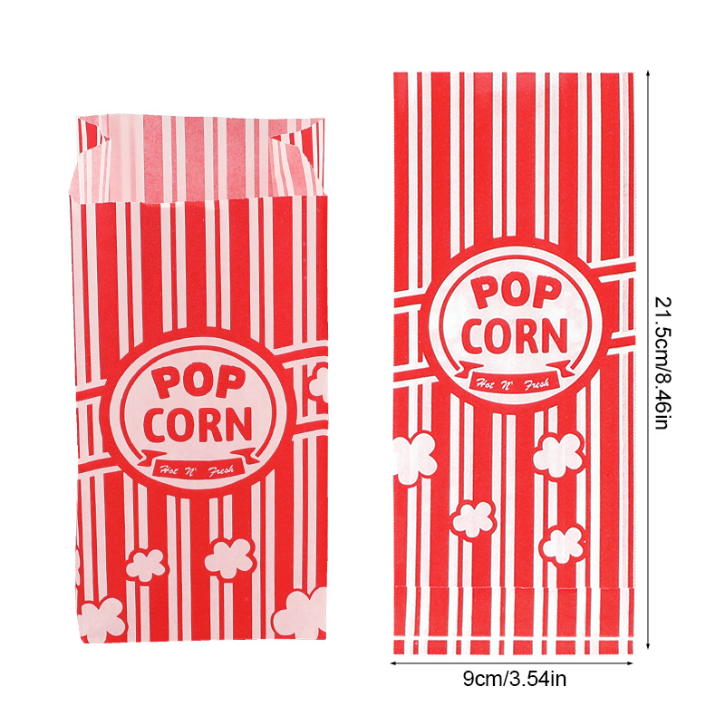 50 ชิ้น Popcorn บรรจุภัณฑ์ถุงข - Food Snacks Party บทวิจารณ์และราคา