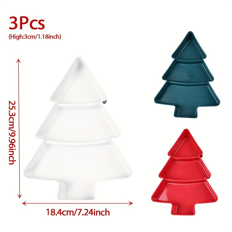 ถาดตกแต่งอาหารรูปต้นคริสต์มาส  - Xmas Food Snacks บทวิจารณ์และราคา