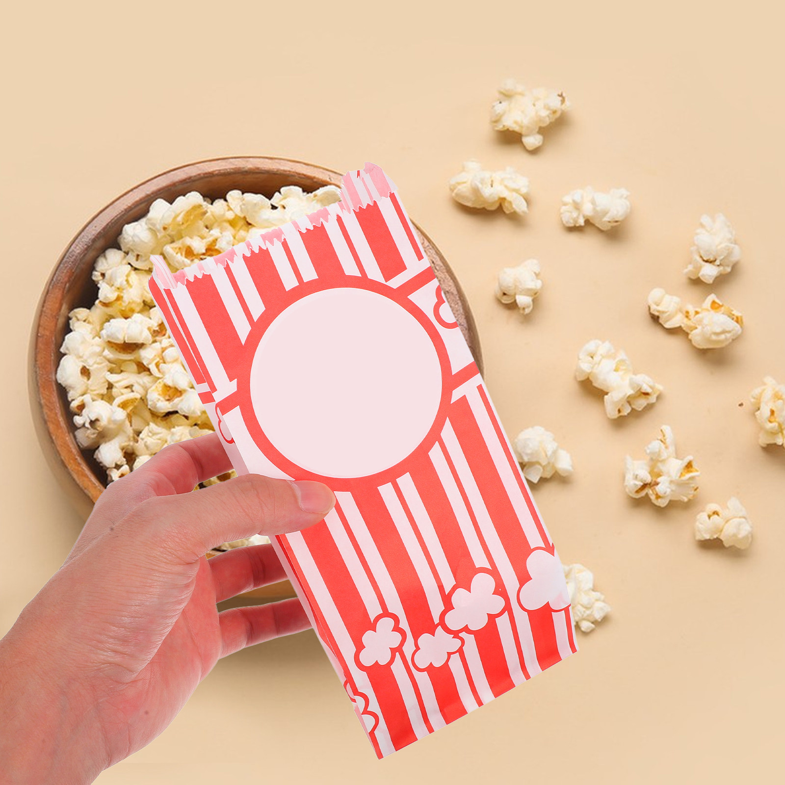 ถุงใส่ป๊อปคอร์นแบบกันน้ำมัน 30 - Food Snacks Party บทวิจารณ์และราคา