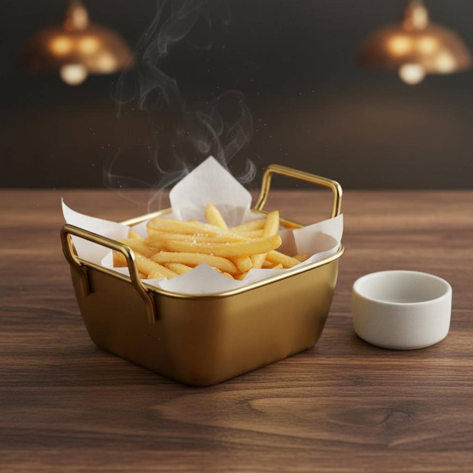ตะกร้าใส่อาหารโลหะพร้อมหูจับ ถ - Korean Food Snacks บทวิจารณ์และราคา